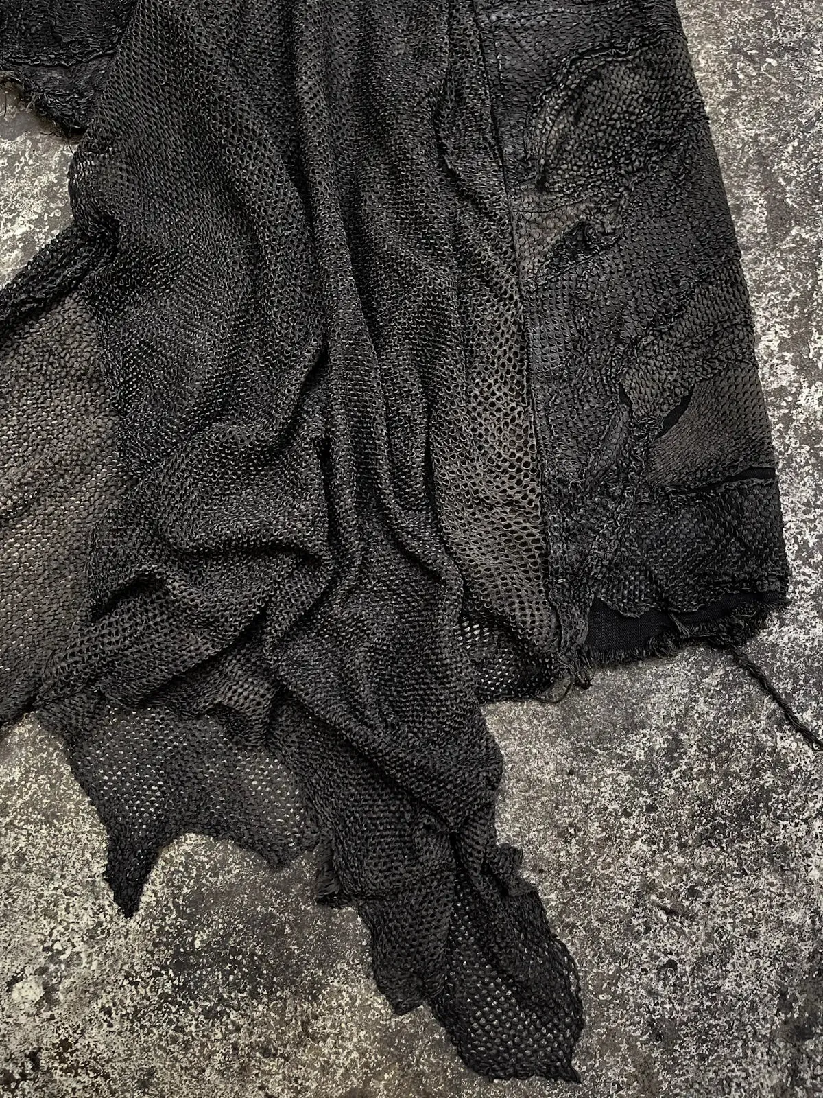 SKIRT LAYERED LEATHER PERFORATED MAXIMUS