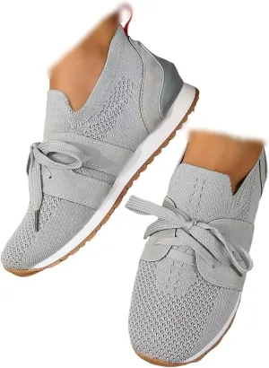 Slip On Sneakers Women Arch Support Athletic Walking Running Shoes Casual Mesh-Comfortable Tennis Workout Sneakers