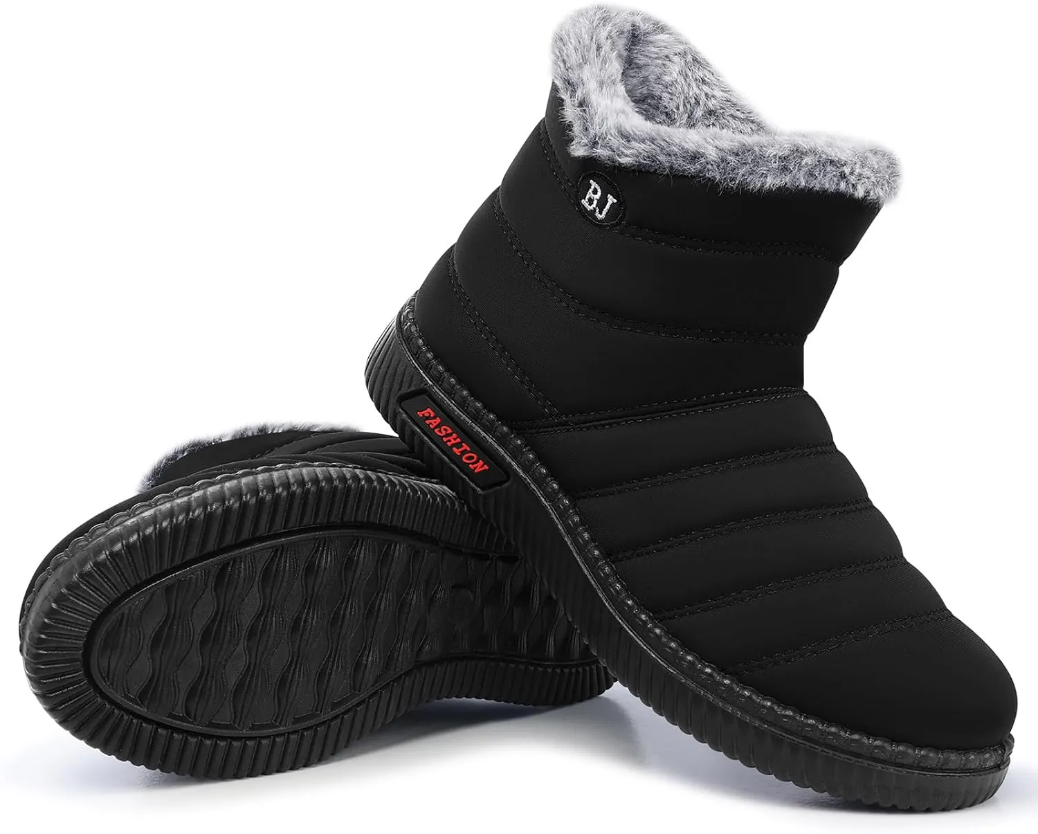 SWQZVT Warm Winter Boots for Women: Fur Lined Snow Booties, Non Slip, Waterproof Insulated, Soft Winter Shoes Comfy Walking Size 5-10.5