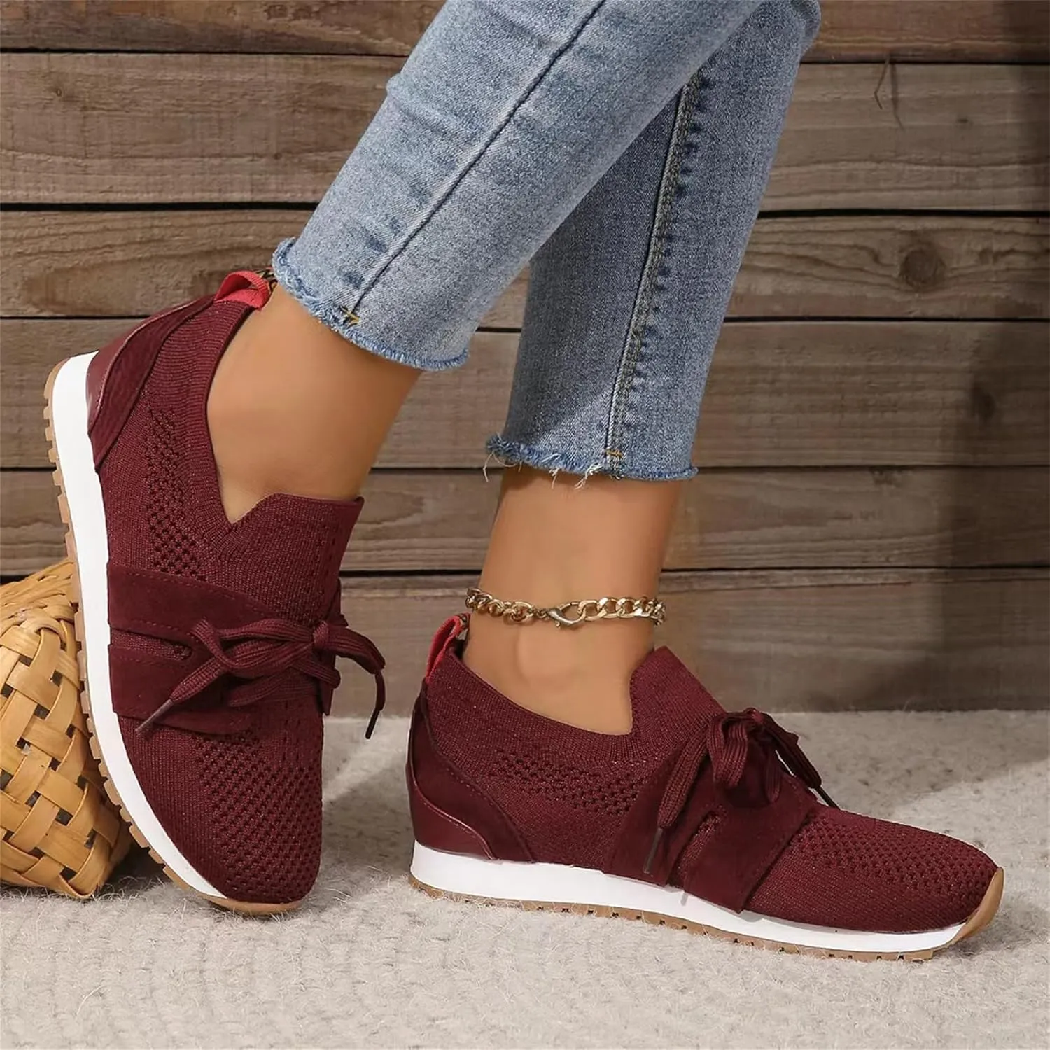 Tennis Shoes Womens Walking Running Gym Workout Shoes Slip On Lightweight Breathable Fashion Athletic Sneakers 2025