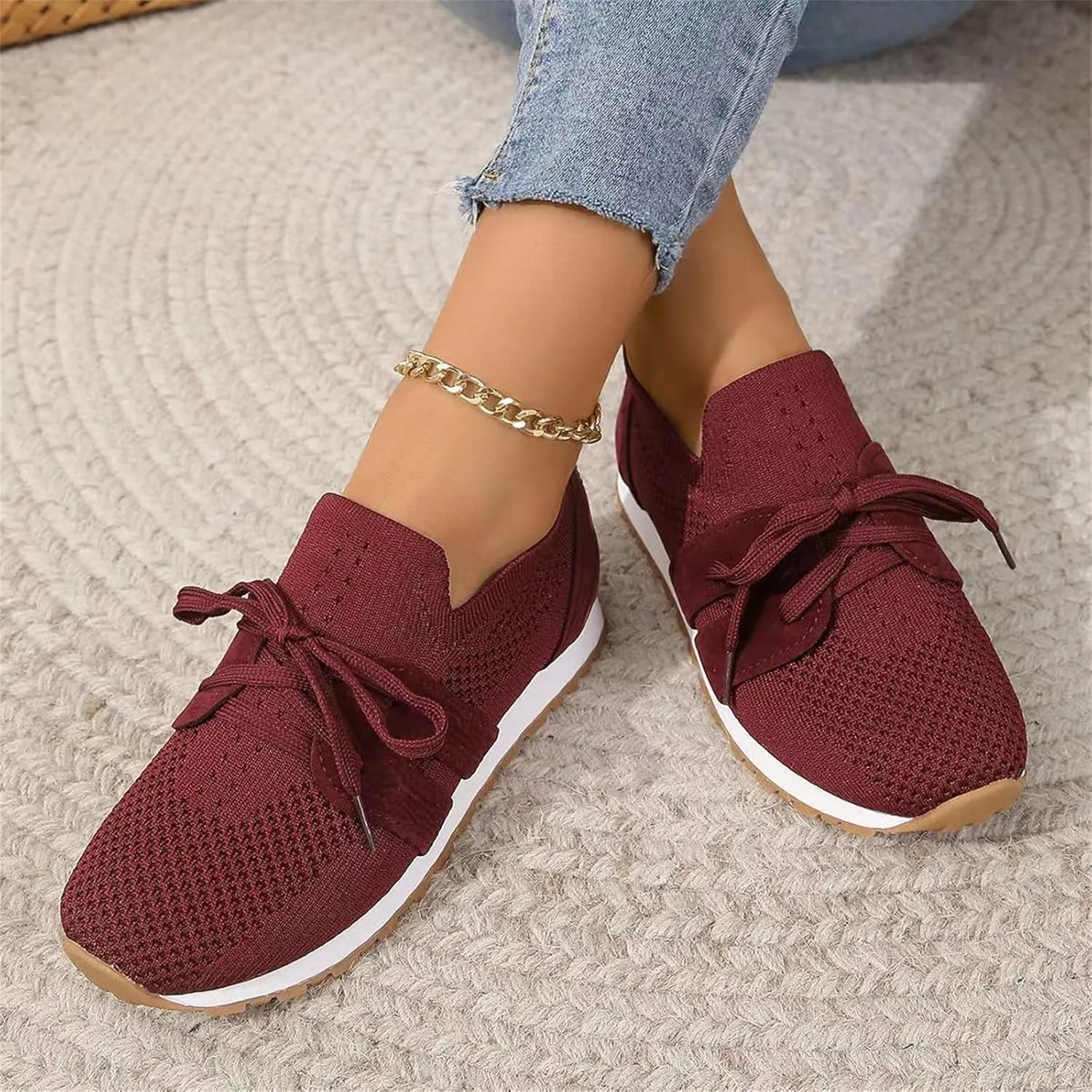 Tennis Shoes Womens Walking Running Gym Workout Shoes Slip On Lightweight Breathable Fashion Athletic Sneakers 2025