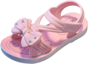 Toddler Girls Open Toe Bow Sandals 2025 Summer Fashion Lightweight Comfortable Soft Sole Baby Princess Dress Shoes