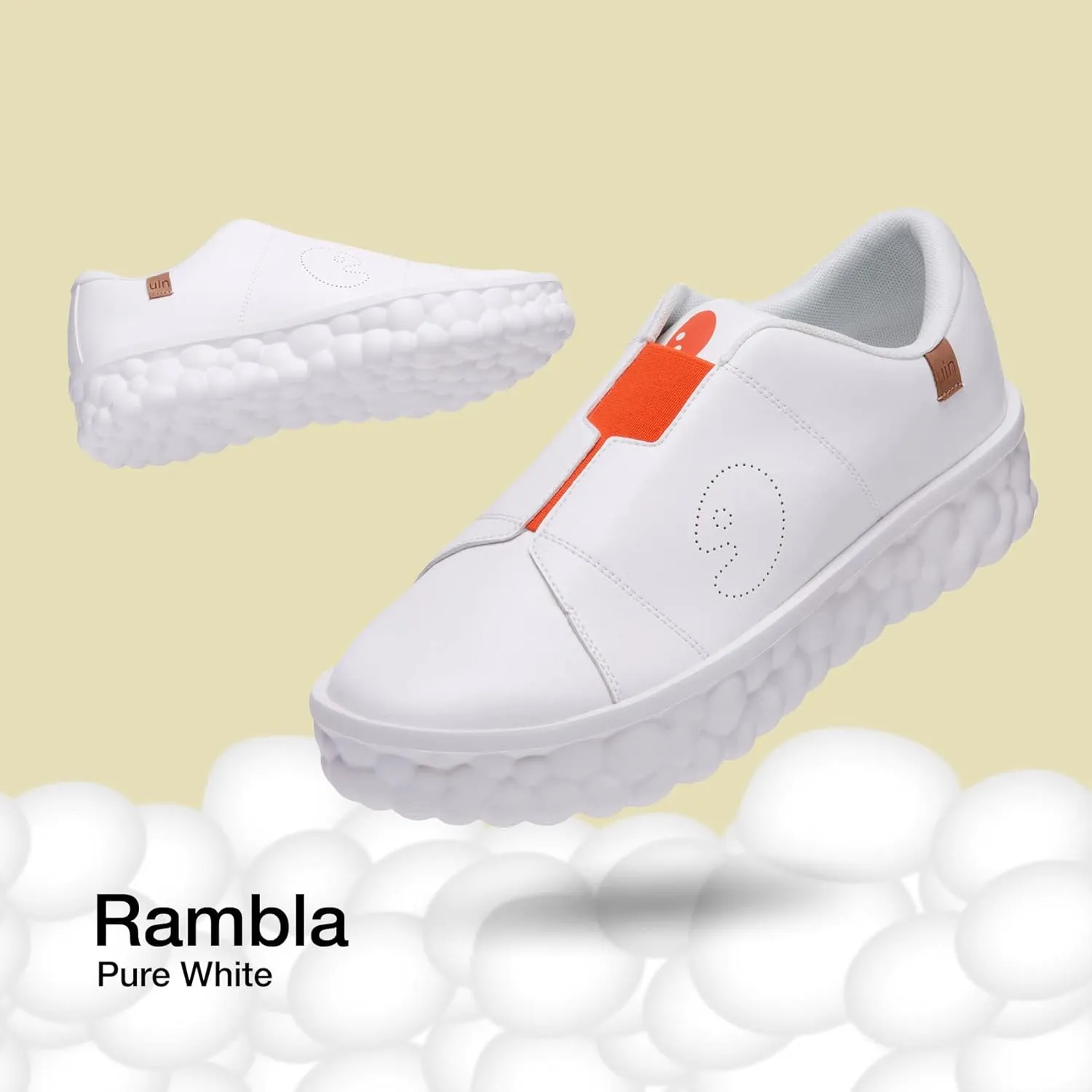 UIN Women's Fashion Sneakers Lightweight Walking Casual Slip Ons Art Painted Athletic Travel Skate Shoes Las Ramblas