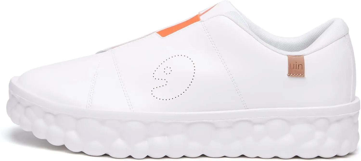 UIN Women's Fashion Sneakers Lightweight Walking Casual Slip Ons Art Painted Athletic Travel Skate Shoes Las Ramblas