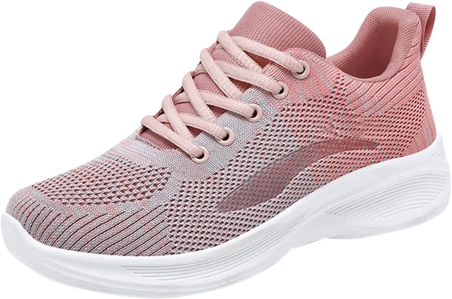 Woman Tennis Shoes Breathable Casual Fashion Lace Up Mesh Athletic Shoes Non Slip Walking Running Workout Sneakers