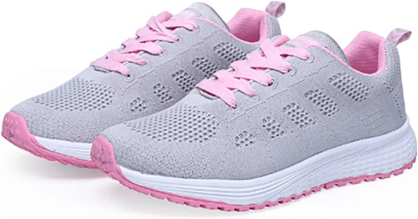 Woman Tennis Shoes Fashion Breathable Mesh Sneakers Comfortable Business Casual Summer Walking Running Athletic Shoes