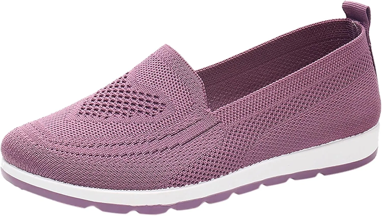 Women Breathable Mesh Slip On Shoes Casual Comfortable Walking Sneakers Lightweight Flats Non Slip Loafers