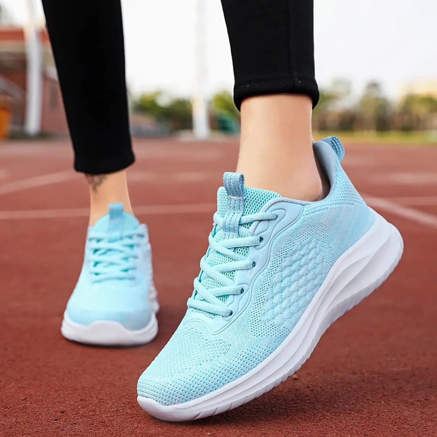Women Running Shoes Womens Walking Shoes Breathable Lightweight Tennis Shoes Casual Non Slip Workout Sneakers