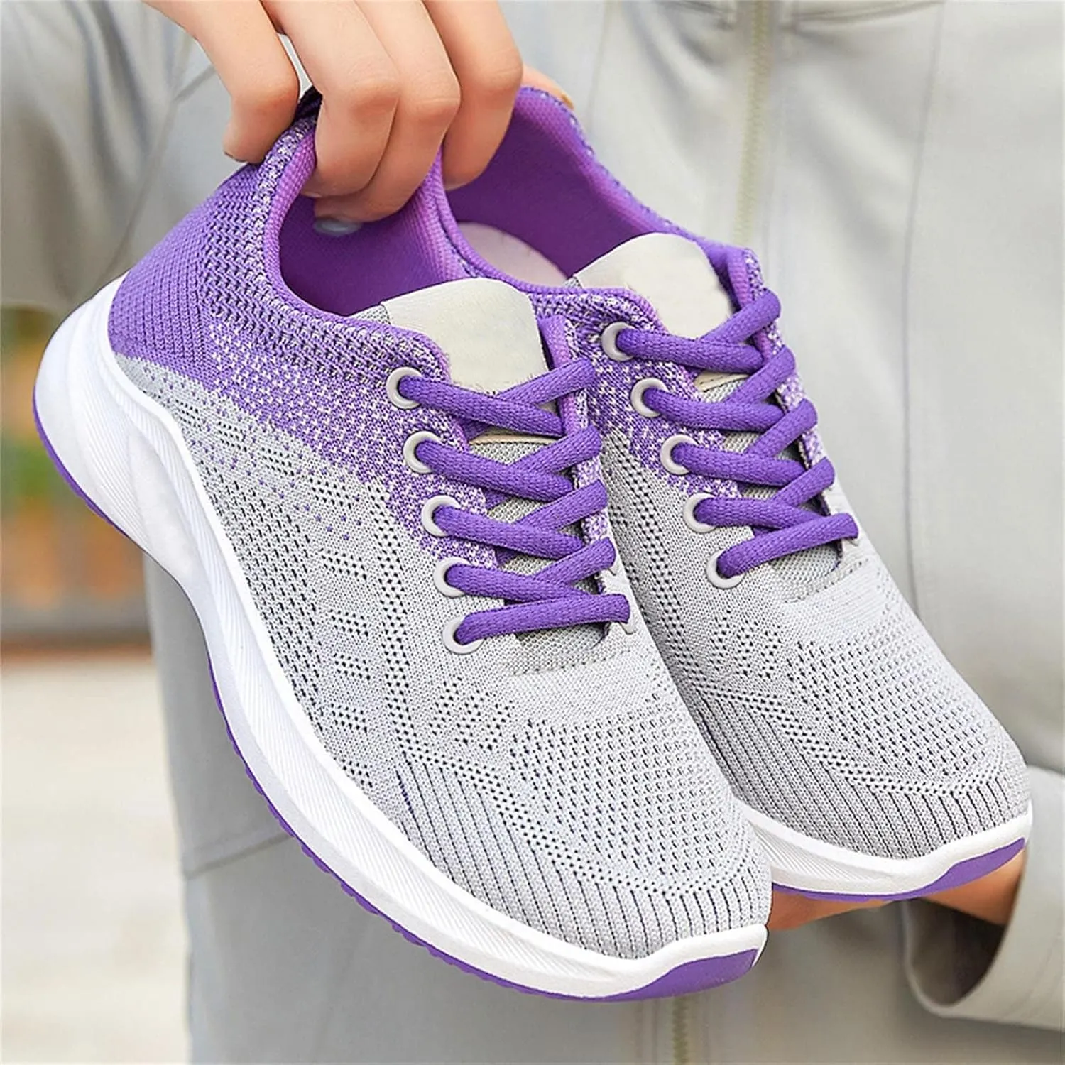 Women Running Sneakers Comfort Bowling Tennis Sneaker Lightweight Walking Athletic Shoes Comfortable Orthopedic Shoe Gym Sports Slip On Casual Breathable Fashion Sneakers