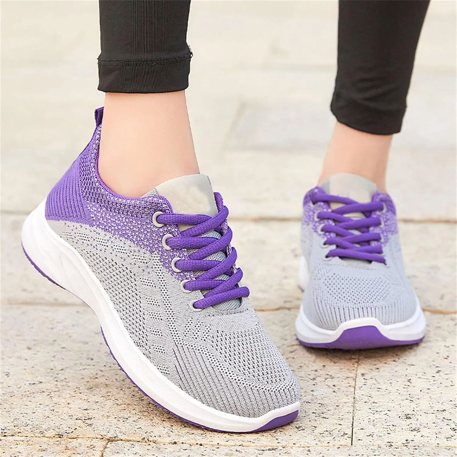 Women Running Sneakers Comfort Bowling Tennis Sneaker Lightweight Walking Athletic Shoes Comfortable Orthopedic Shoe Gym Sports Slip On Casual Breathable Fashion Sneakers