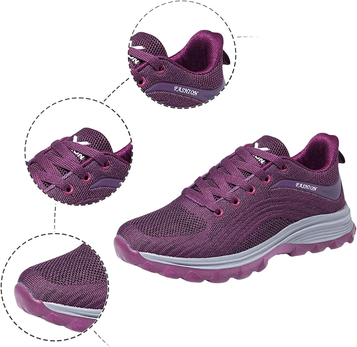 Women Walking Tennis Shoes Breathable Non Slip Athletic Gym Workout Sneakers for Women Lightweight Running Shoes