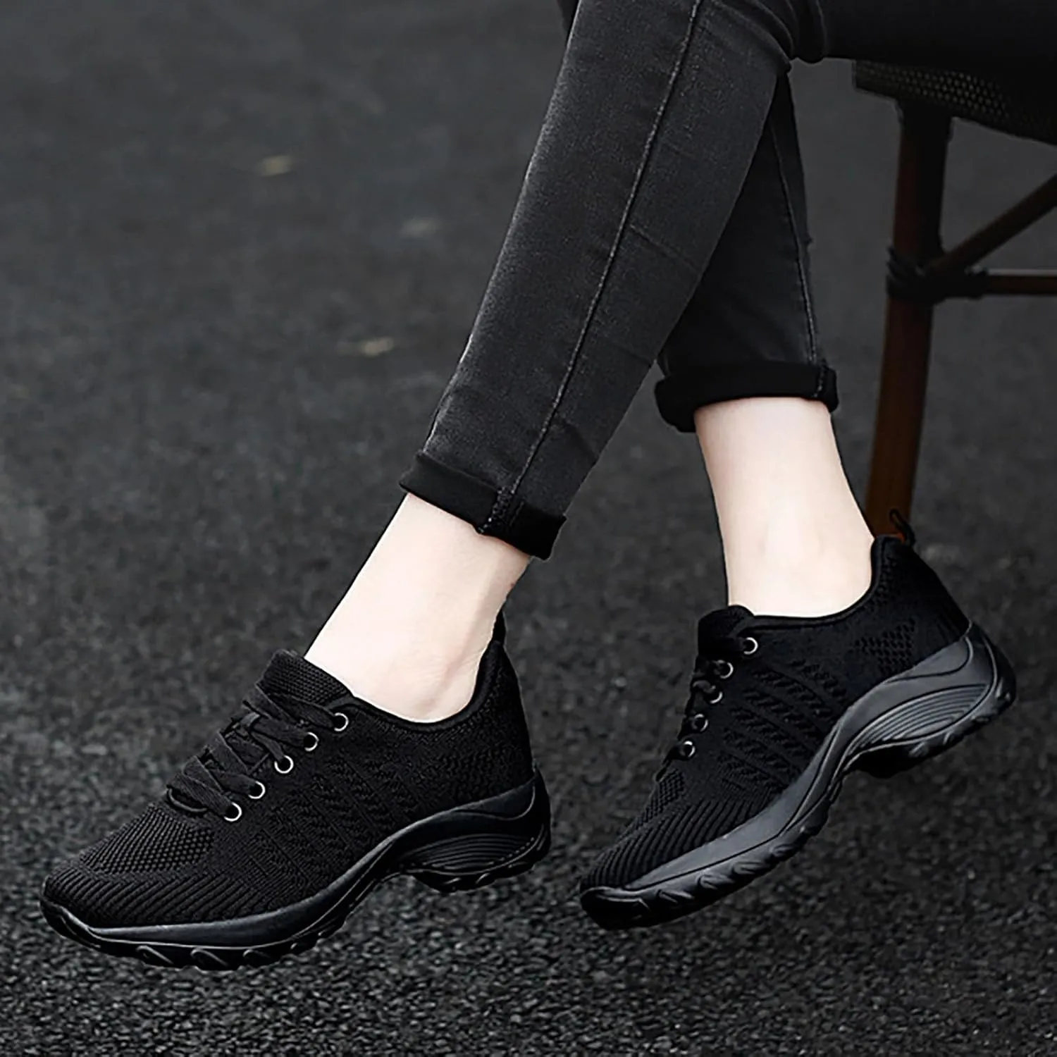 Womens Athletic Walking Shoes Women's Running Tennis Shoes Comfortable Non Slip Breathable Workout Sports Sneakers