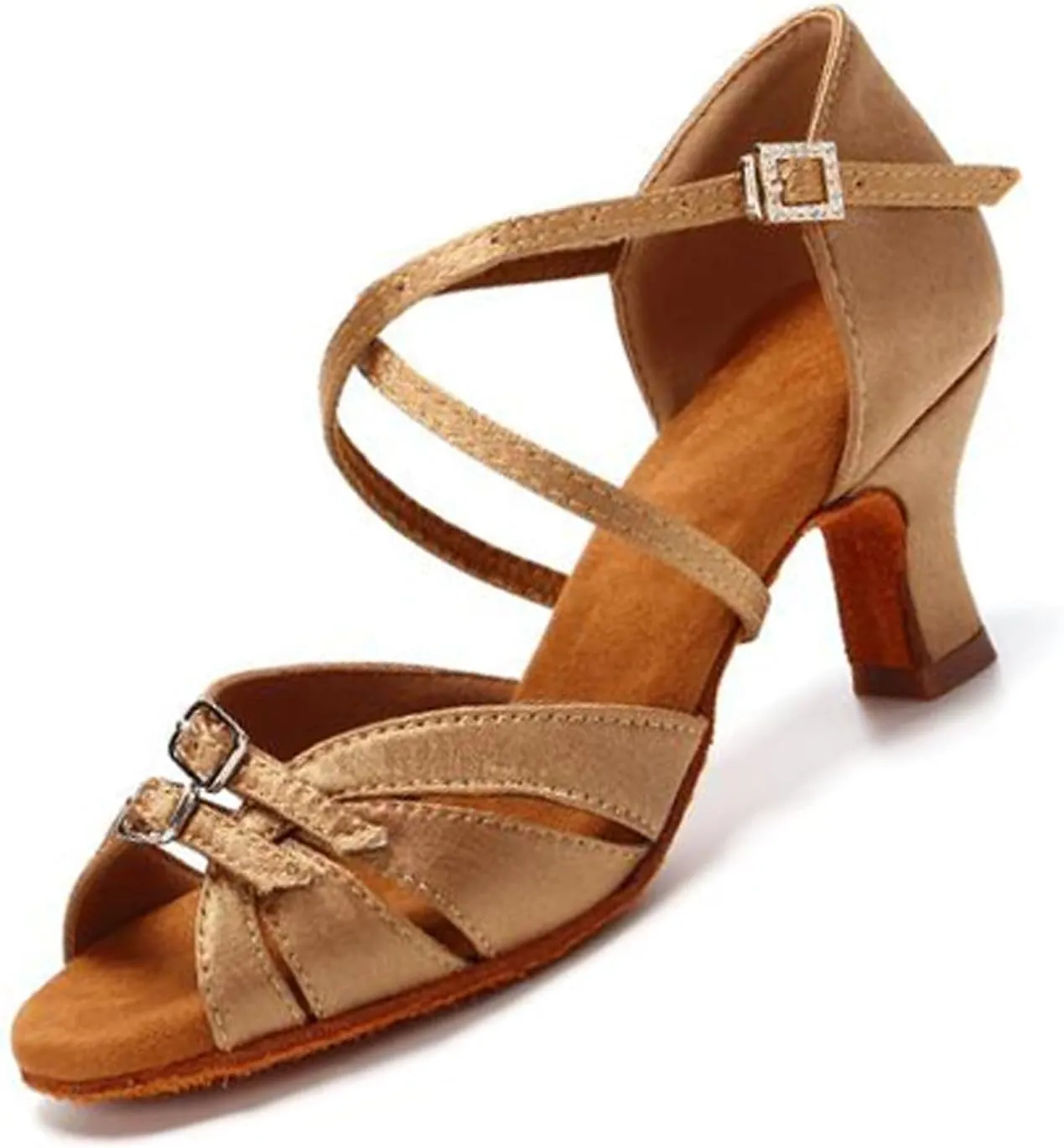 Women's Dance Shoes,Ballet Shoes,Dance Shoe Performance,Latin Dance Shoes, Party Shoes, Modern Dance Shoes,Brown