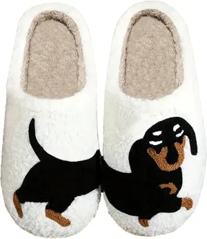 Women's Men's Cute Frog Slippers Fuzzy Memory Foam Kawaii Cartoon Animal Slippers Winter Warm Fluffy Shoes