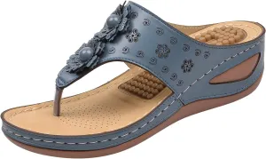 Womens Recovery Sandals with Orthotic Arch Support Comfortable Walking Slides Thick Cushion Footwear for Plantar Fasciitis Summer Outdoor Use