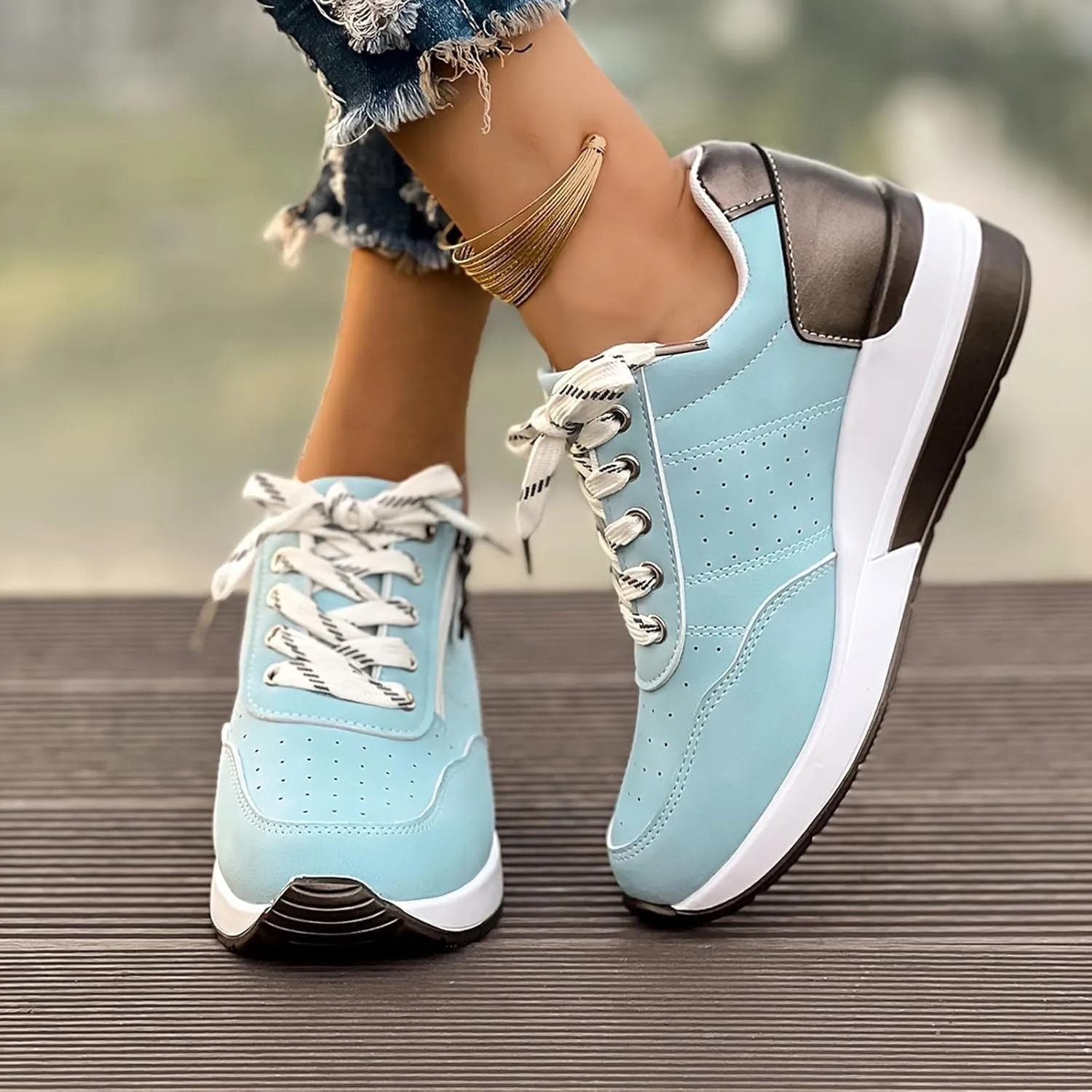 Womens Running Shoes Non Slip Lightweight Casual Tennis Sneakers Breathable Womens Slip On Walking Shoes