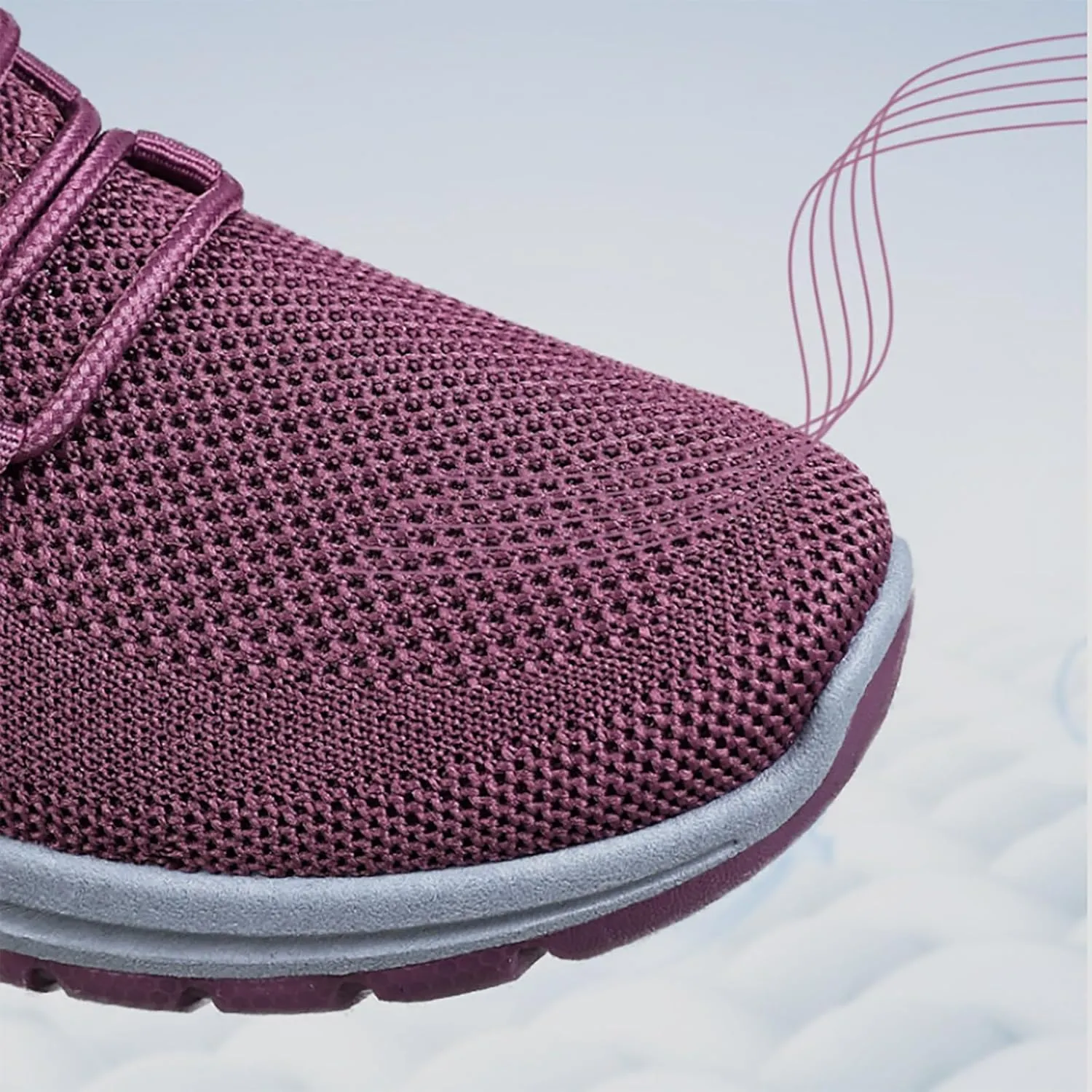 Women's Shoes Sneakers Lightweiht Breathable Mesh Athletic Shoes Summer Casual Fashion Non Slip Walking Workout Shoes