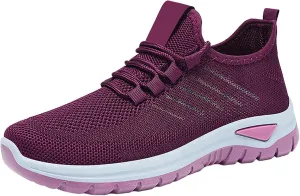 Women's Shoes Sneakers Lightweiht Breathable Mesh Athletic Shoes Summer Casual Fashion Non Slip Walking Workout Shoes