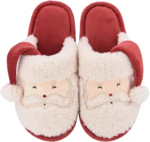 XIXITIAO Christmas Slippers Memory Foam Slippers for Women Warm House Slippers for Woman Cozy Fuzzy Bedroom Home Shoes for Indoor